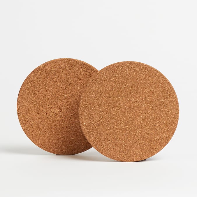 Open Kitchen Set Of 2 Cork Trivets (x5), kitchen, protection, surface, surfaces, trivet, trivets
