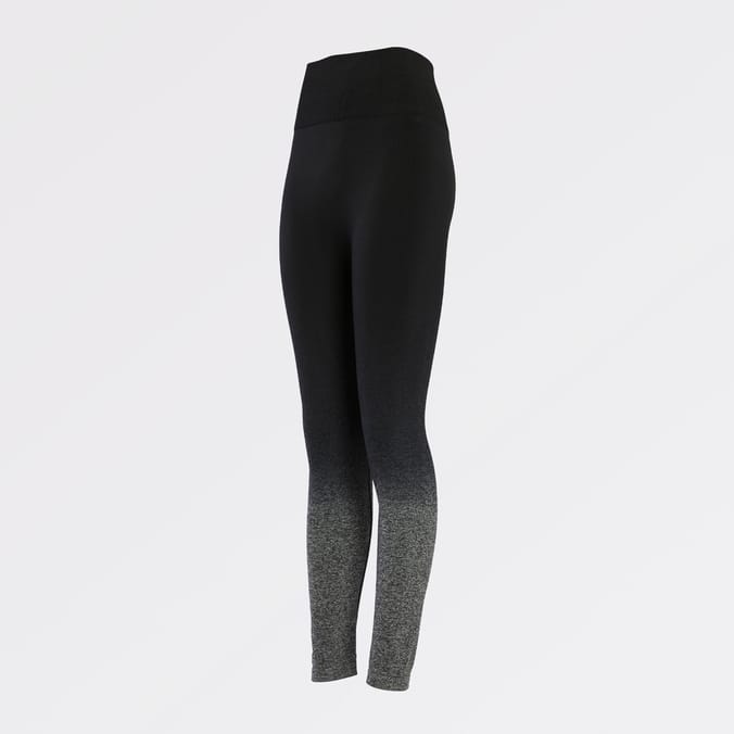 Best Travel Wardrobe Black and White Ombre Gradient Leggings at   Women's Clothing store