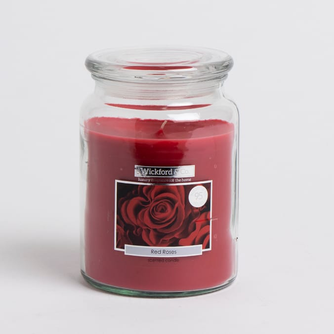 Wickford & Co. Red Roses Candle (6 x 18oz), cheap candles, yankee
