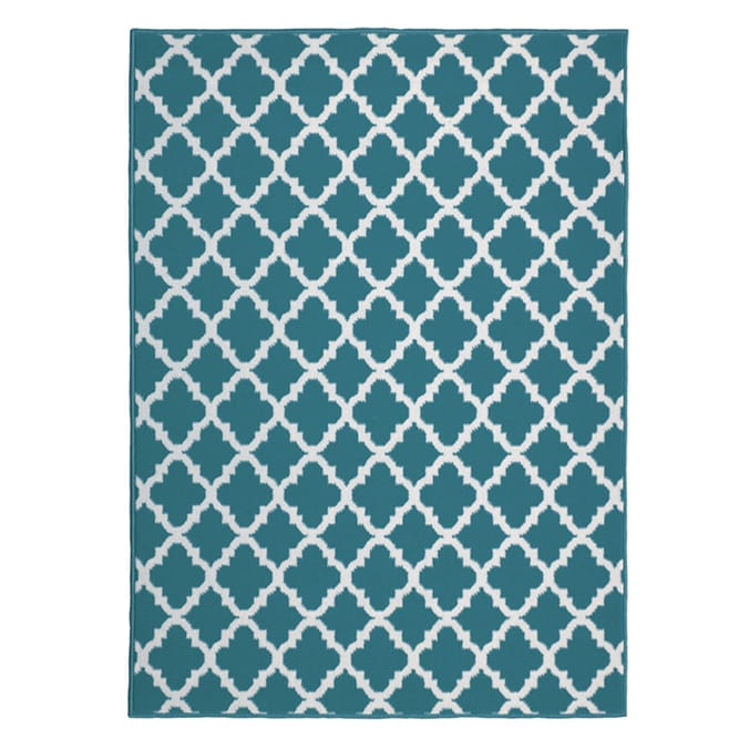 Maestro Tile Teal Rug