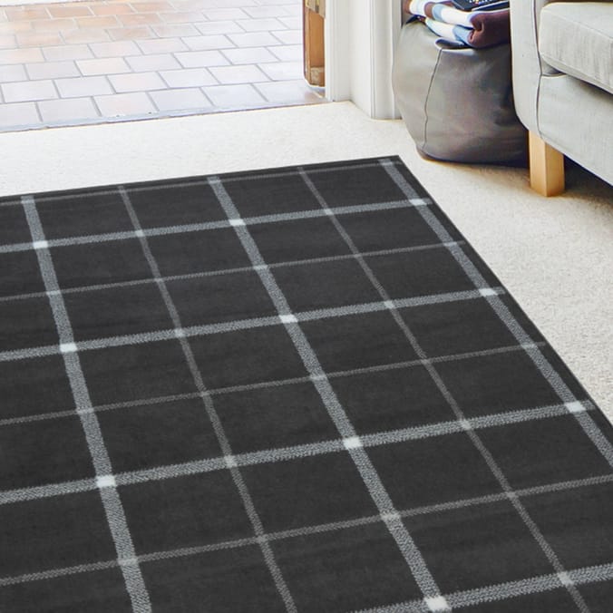 Maestro Check Grey Rug, rugs, mat, mats, carpeting, carpet, carpets