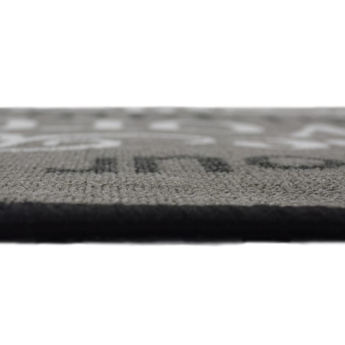 Melrose Interiors Printed Grey Runner & Mat Pack, rugs, mat, mats