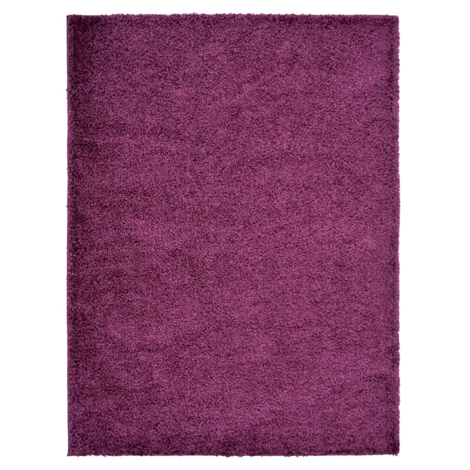 Verve Shaggy Plain Plum Rug, rugs, mat, mats, carpeting, carpet, carpets, matting, floor