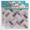 Stick Ease: Self-Adhesive Vinyl Wall Tiles - Granite Chevron (2 x 3 Pack)