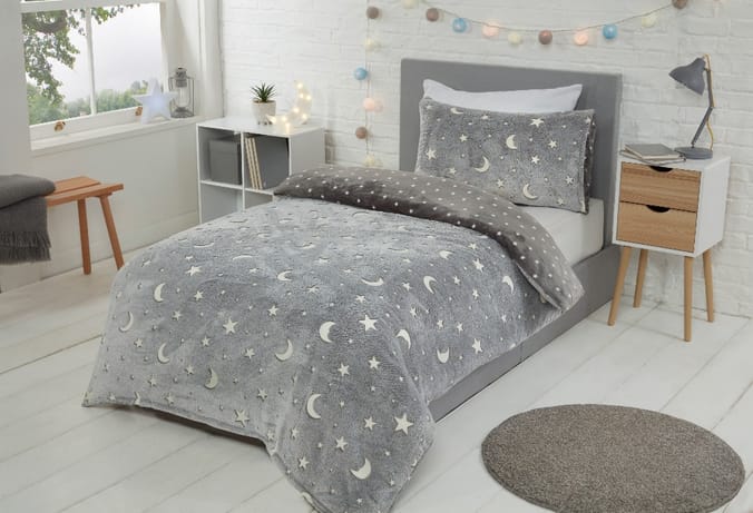 Kids fleece duvet online set