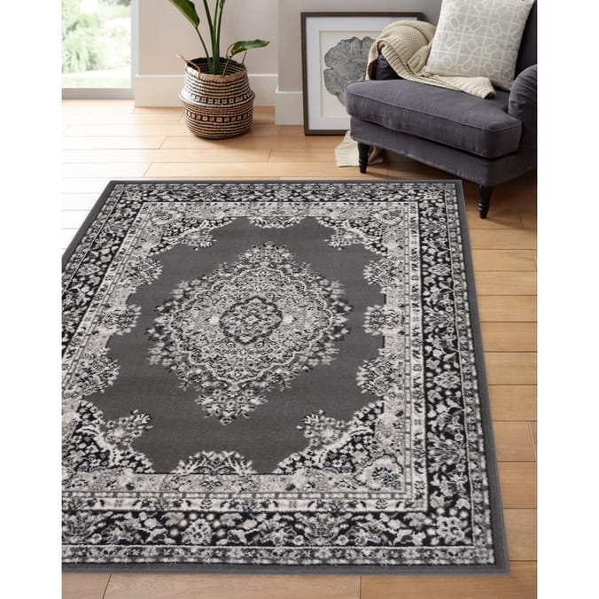 Maestro Traditional Grey Rug, rugs, mat, mats, carpeting, carpet