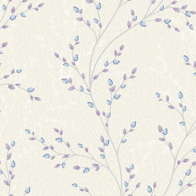 Opus Amelio Blue/Lilac Wallpaper 