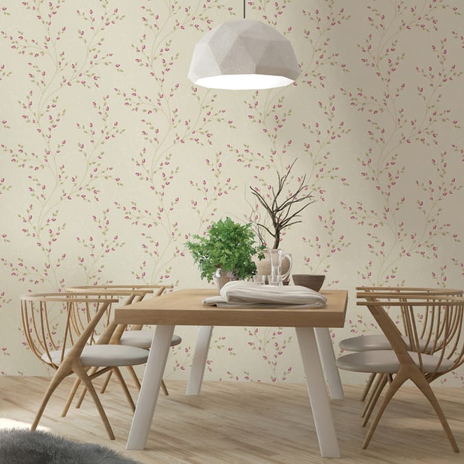 Opus Amelio Red/Beige Wallpaper 35702 35701, wall, home, decor
