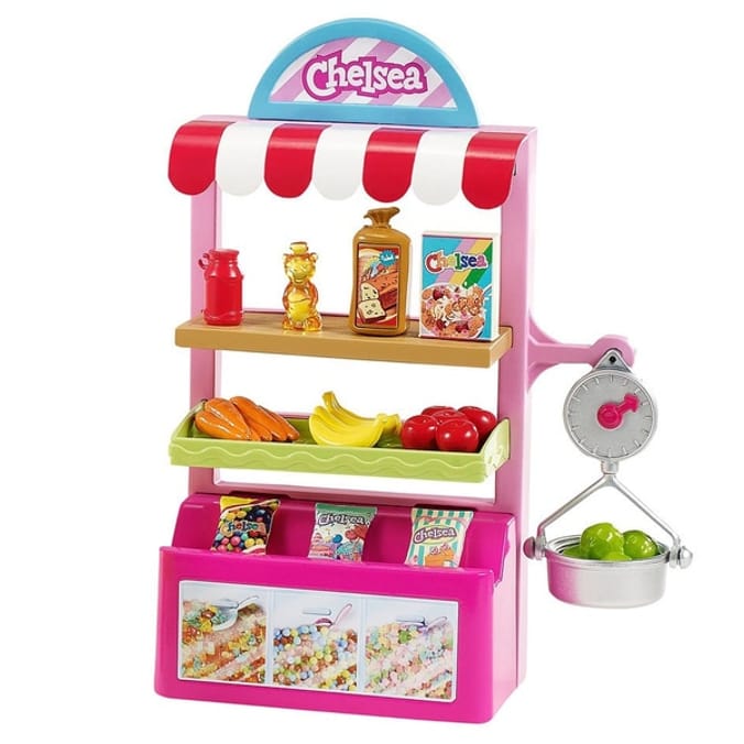 Barbie Chelsea Can Be. Snack Supermarket Playset plays sets supermarkets stores shopping pretend chelsea s chelseas barbies barbie s snacks shops kids childrens children s 887961918779 Home Bargains