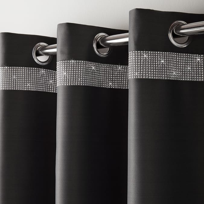 Alan Symonds Palace Blackout Curtains Charcoal, 5039373077727