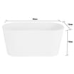 Wham Studio 30cm Oval Trough Covers - (3 x Ice White)