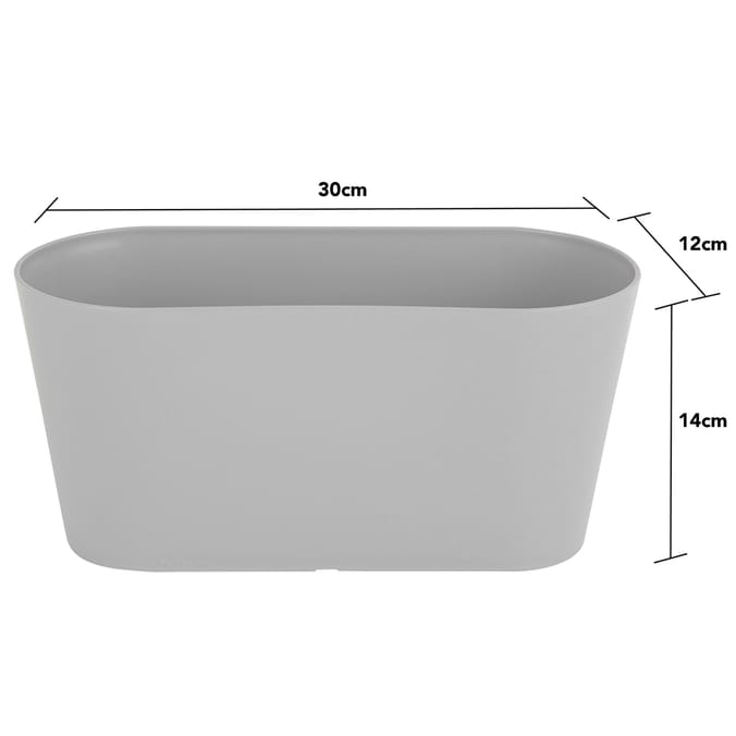 Wham Studio 30cm Oval Trough Covers (3 x Cool Grey) Cool Grey