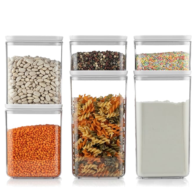 Kitchen Solutions: 6 Piece Food Container Set with Airtight Seal