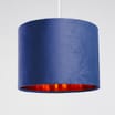 Home Collections: Velvet Lamp Shade - Navy