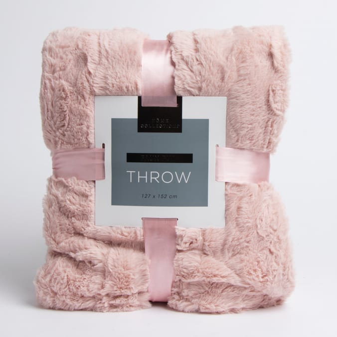 Home Collections Faux Fur Throw Pink, Throw, Soft, Cuddle, Nights in