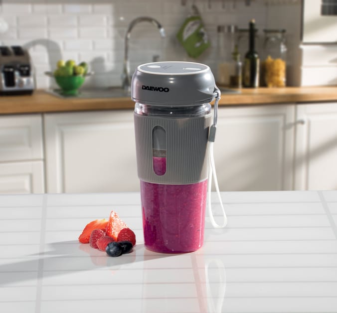 Daewoo Rechargable Portable Blender Grey, Blender, Portable Blender