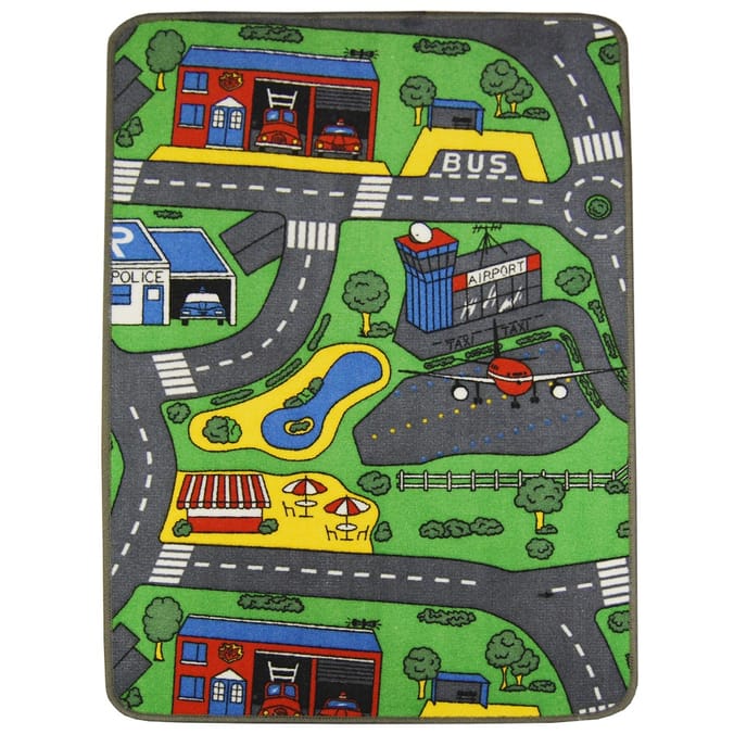 Road City Life Rug, childrens children's boy's kids fun boys girls girl