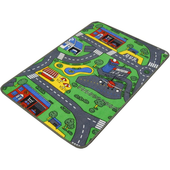 Road City Life Rug, childrens children's boy's kids fun boys girls girl