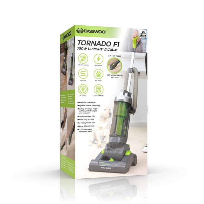 Daewoo Tornado F1 750W Upright Vacuum, Pet Hoover, Pet Hair, Good