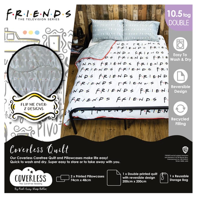Friends Coverless cover less Carefree 10.5 Tog Bedding Set, no cover