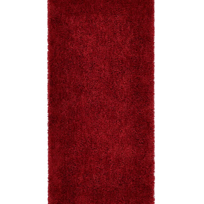 Origins Chicago Thick Shaggy Rug Red, rugs, room, living, bedroom, hallway, dining