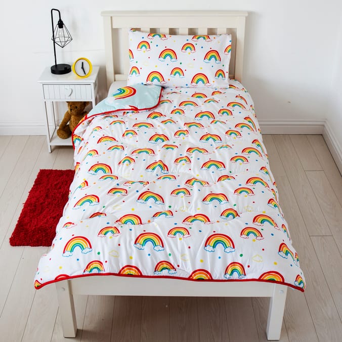 Rainbow Coverless Carefree Reversible Bedding Set