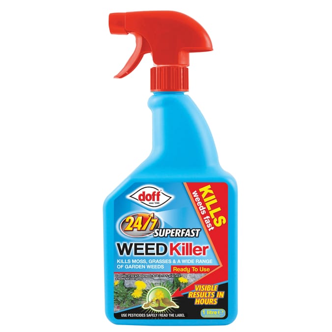 Doff 24/7 Fast Acting Weedkiller 800ml (3x), Garden, gardening, weed