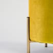 Home Collections: Yellow Velvet Small Footstool