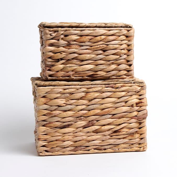 Hyacinth Boxes 2 Pack Home Bargains