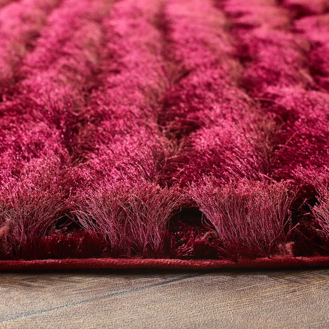 5026134021563, 5026134021389, 5026134021440, Origins Glamour Thick Shaggy Rug Red, living