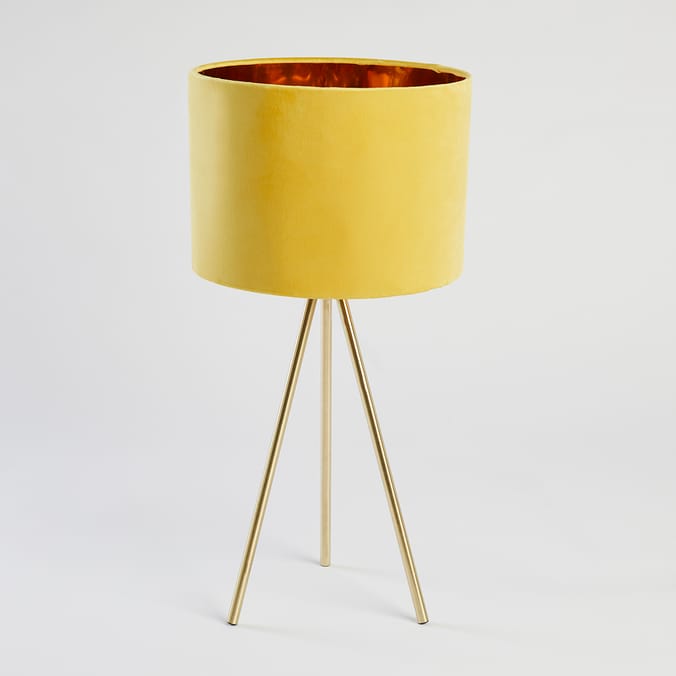 Home Collections Tripod Table Lamp - Yellow