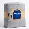 Silentnight Teddy Fleece Duvet Set - Double - Grey