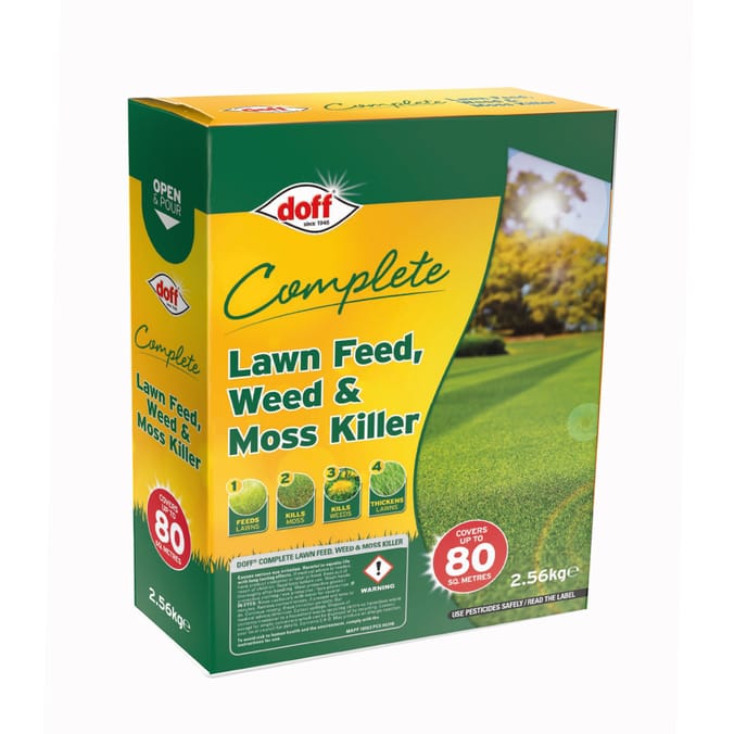 4 in 1 Complete Feed, Weed & Moss Killer 80 SQ Metre x4 Home Bargains