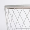 Home Collections: Lidded Storage Basket - White