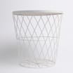 Home Collections: Lidded Storage Basket - White