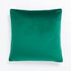 Home Collections Large Velvet Feather Cushion - Green