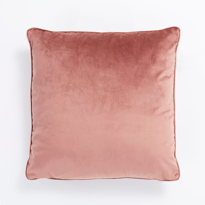 Home Collections: Small Velvet Feather Cushion - Pink