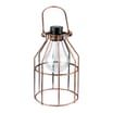 Firefly: LED Wire Frame Lantern Solar Light - Copper (Case of 2)