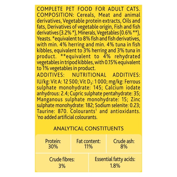 GOCAT Adult with Herring & Tuna Dry Cat Food (Case of 5 x 825g), cats