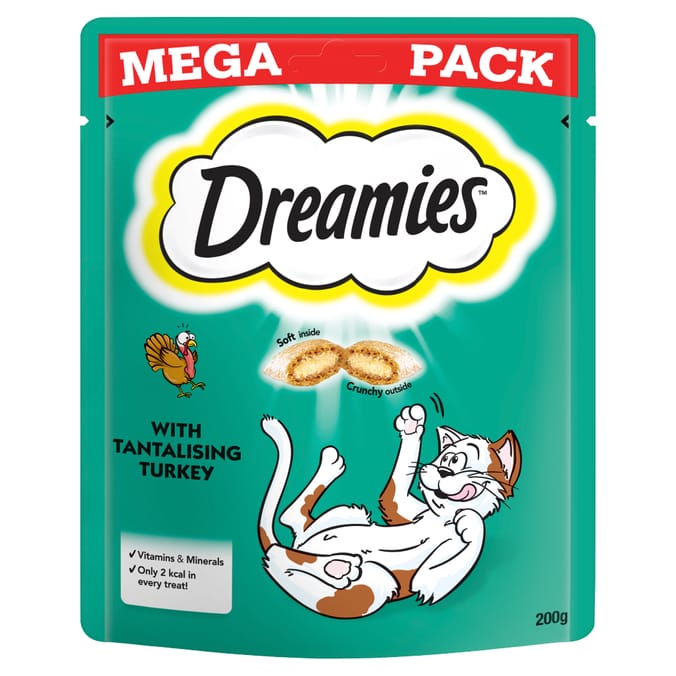 Dreamies Cat Treats Mega Pack with Turkey 200g (6x)