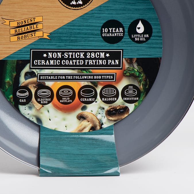 The Hairy Bikers Ceramic Frying Pan 28cm Home Bargains