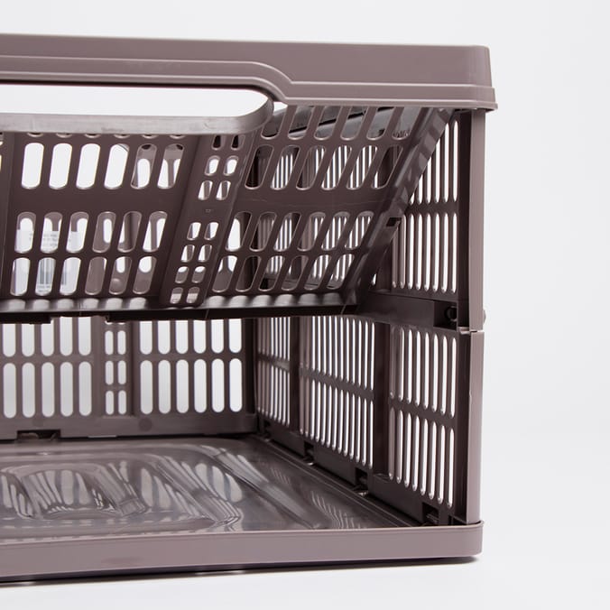 Fold Flat Crate Coffee (Set of 2) Home Bargains