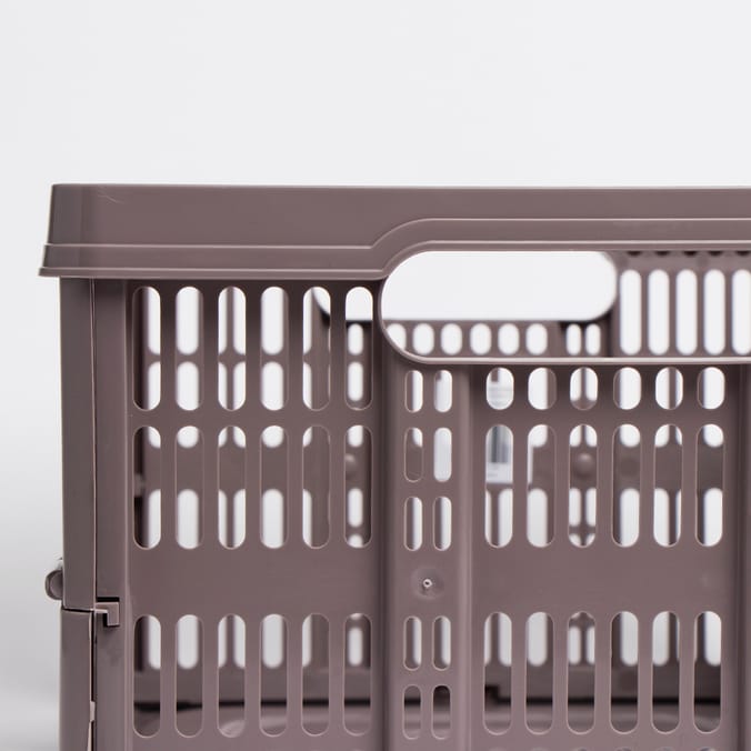 Fold Flat Crate Coffee (Set of 2) Home Bargains