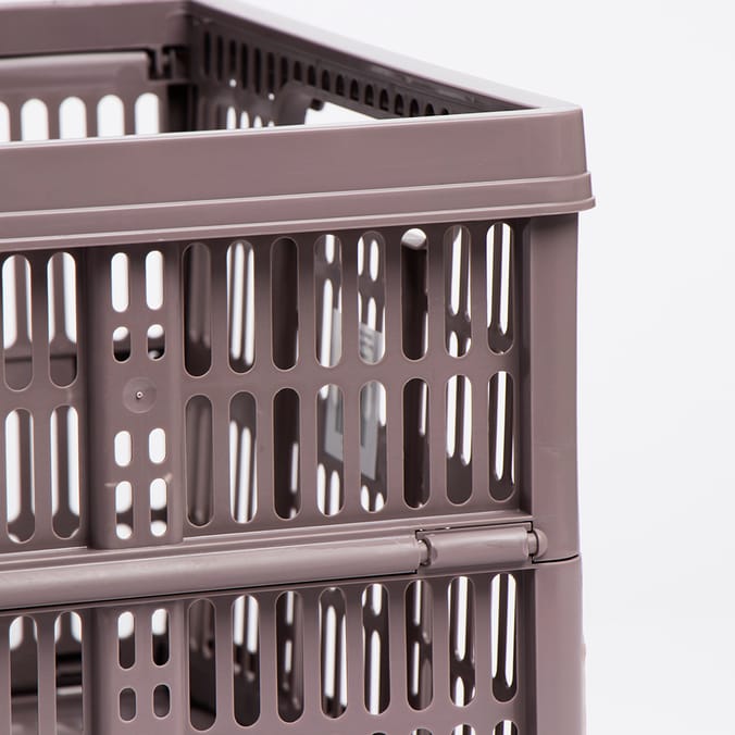 Fold Flat Crate Coffee (Set of 2) Home Bargains