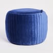 Home Collections Pleated Storage Footstool: Navy