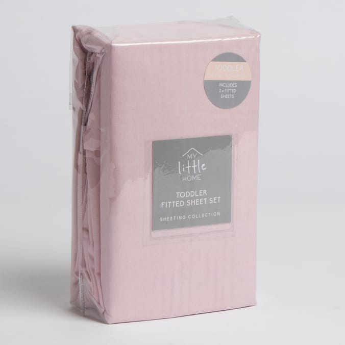 My Little Home: Toddler Fitted Sheet Set - Pink