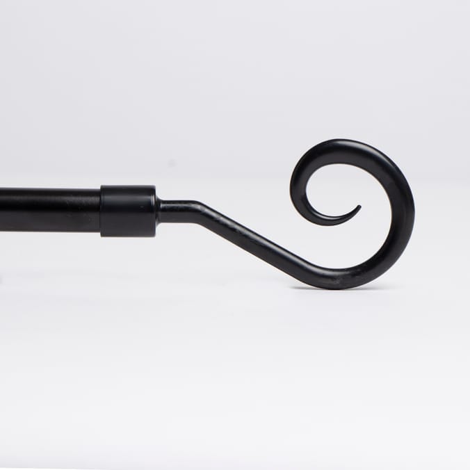 Extendable Metal Curtain Pole With Crook Finial Home Bargains