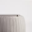 Home Collections Pleated Storage Footstool: Grey 