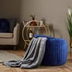 Home Collections Pleated Storage Footstool: Grey 