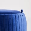 Home Collections Pleated Storage Footstool: Navy